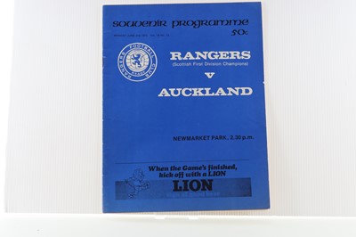 Lot 1799 - RANGERS F.C. VS. AUCKLAND, PROGRAMME