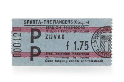 Lot 1812 - SPARTA ROTTERDAM VS. RANGERS F.C., TICKET