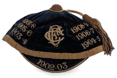 Lot 1861 - PETER SOMERS OF CELTIC F.C., SEVEN-IN-A-ROW CAP