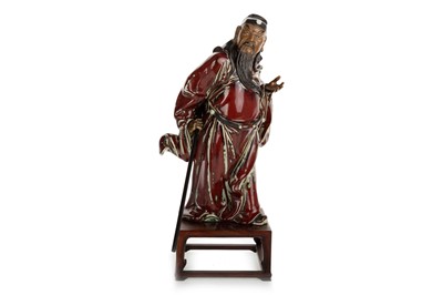 Lot 1261 - CHINESE GLAZED FIGURE