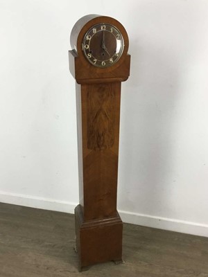 Lot 245 - ART DECO WALNUT GRANDMOTHER CLOCK