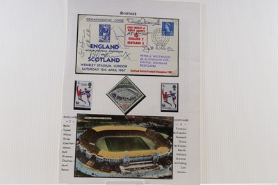 Lot 1884 - SCOTLAND VS. ENGLAND , SIGNED COVER