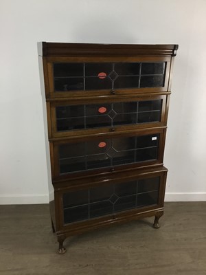 Lot 130 - MAHOGANY SECTIONAL BOOKCASE