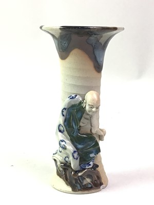 Lot 266 - JAPANESE SUMIDA GAWA POTTERY VASE