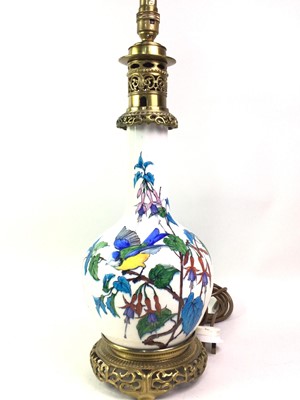 Lot 295 - CERAMIC VASE TABLE LAMP