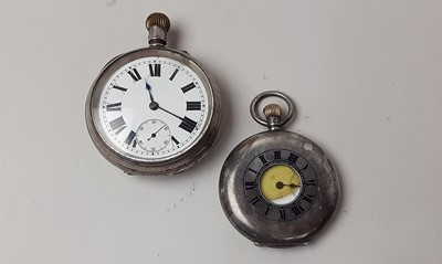 Lot 335 - COLLECTION OF SIX SILVER CASED POCKET WATCHES