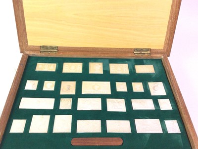 Lot 366 - THE STAMPS OF ROYALTY SILVER INGOT SET