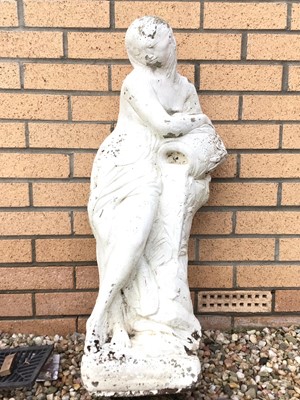 Lot 336 - RECONSTITUTED STONE STATUE OF A FEMALE NUDE