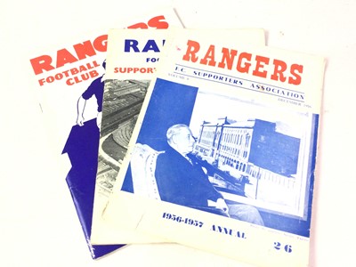 Lot 383 - GROUP OF RANGERS F.C. PROGRAMMES