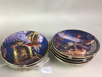 Lot 413 - GROUP OF TWELVE ROYAL DOULTON DRAGON PLATES