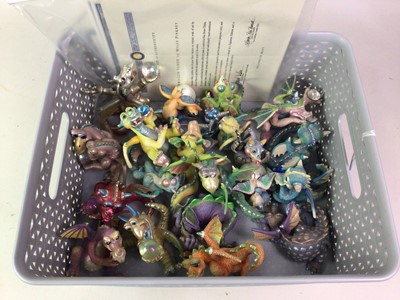 Lot 413 - GROUP OF TWELVE ROYAL DOULTON DRAGON PLATES