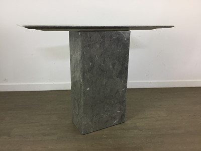 Lot 347 - CONTEMPORARY MARBLE CONSOLE TABLE