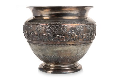 Lot 1271 - ANGLO INDIAN SILVER PLANTER