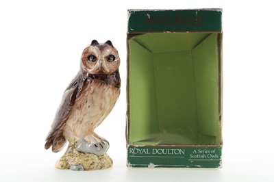 Lot 102 - WHYTE & MACKAY SHORT EARED OWL ROYAL DOULTON DECANTER 20CL