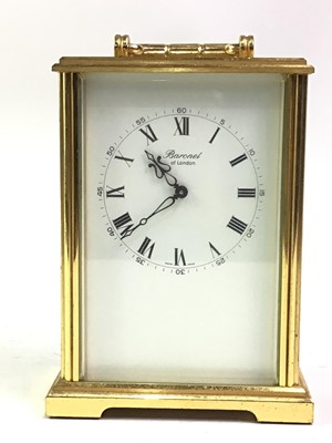 Lot 422 - BRASS CARRIAGE CLOCK