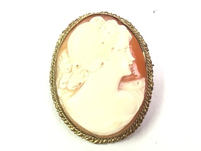 Lot 423 - GROUP OF CAMEO JEWELLERY