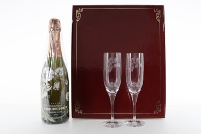 Lot 160 - PERRIER JOUET BELLE EPOQUE 1976 VINTAGE WITH GLASSES