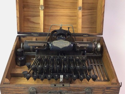 Lot 1074 - BICKENSDERFER No. 5 TYPEWRITER