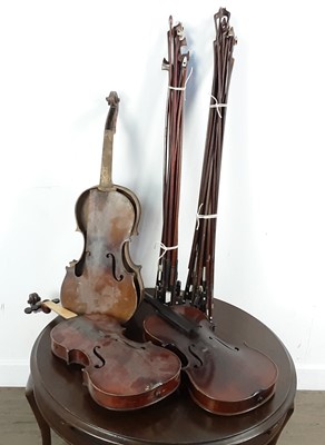 Lot 1072 - THREE VIOLINS