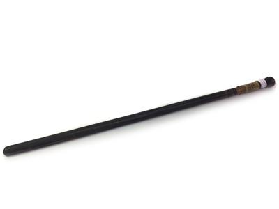 Lot 44 - INDIAN EBONISED SWORDSTICK