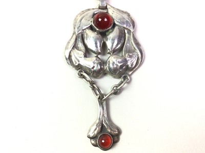 Lot 645 - ART NOUVEAU SILVER PENDANT