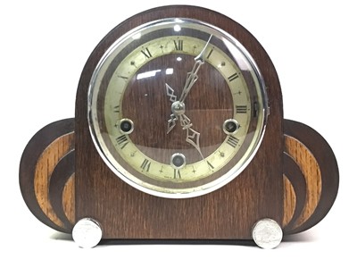 Lot 743 - ART DECO MANTEL CLOCK