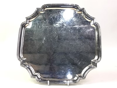 Lot 745 - SILVER PLATED SALVER