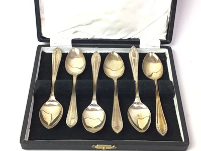 Lot 746 - SET OF SIX SILVER COFFEE SPOONS