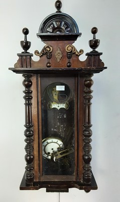 Lot 760 - OAK WALL CLOCK