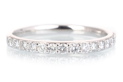 Lot 536 - DIAMOND HALF ETERNITY RING