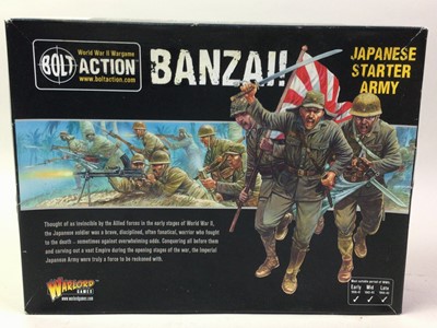 Lot 763 - BOLT ACTION WORLD WAR II GAMES, BANZAI! AND JAPANESE INFANTRY