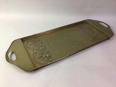 Lot 800 - ARTS & CRAFTS BRASS TRAY