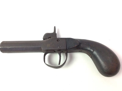 Lot 769 - DOUBLE BARRELL PERCUSSION PISTOL