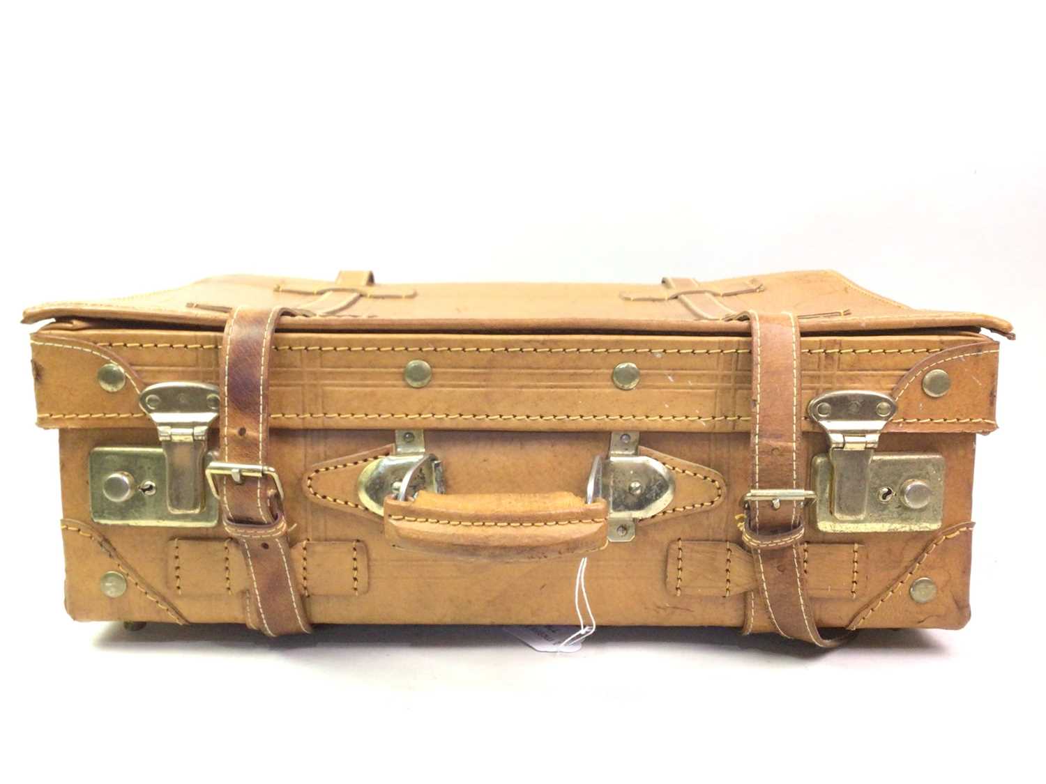 Lot 770 - LEATHER BOUND TRAVEL CASE