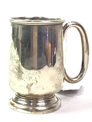 Lot 777 - SILVER CHRISTENING MUG