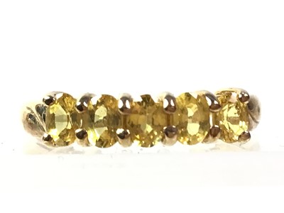 Lot 12 - CITRINE DRESS RING