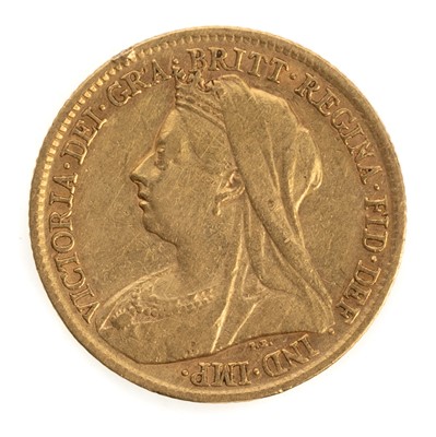 Lot 122 - VICTORIA GOLD HALF SOVEREIGN