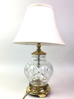 Lot 861 - PAIR OF WATERFORD CRYSTAL TABLE LAMPS