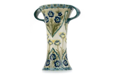 Lot 1498 - WILLIAM MOORCROFT FOR MACINTYRE AND CO., 'POPPIES AND FORGET-ME-NOTS' VASE