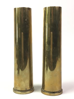 Lot 28 - TWO WWII SHELL CASINGS