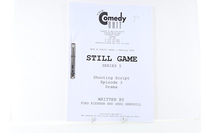 Lot 243 - PAUL YOUNG COLLECTION, STILL GAME, COLLECTION OF SCRIPTS AND CALL SHEETS