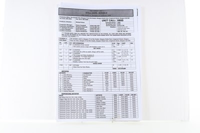 Lot 243 - PAUL YOUNG COLLECTION, STILL GAME, COLLECTION OF SCRIPTS AND CALL SHEETS