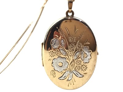 Lot 9 - LOCKET ON CHAIN