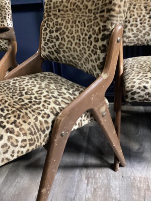 Lot 500 - BERESFORD AND HICKS, SET OF SIX TEAK DINING CHAIRS