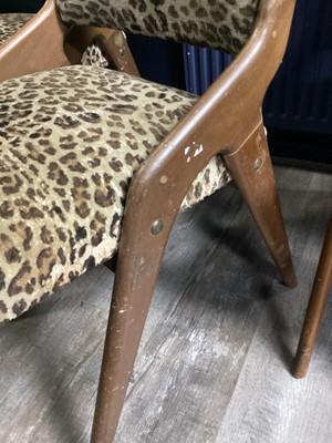 Lot 500 - BERESFORD AND HICKS, SET OF SIX TEAK DINING CHAIRS