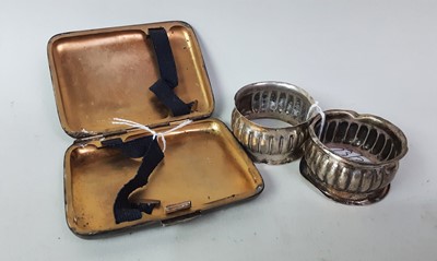 Lot 73 - SILVER CIGARETTE CASE