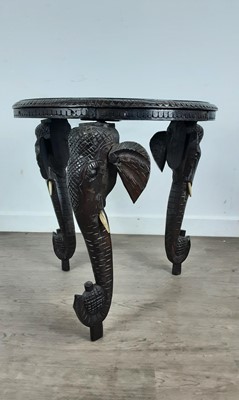 Lot 3 - INDIAN HARDWOOD OCCASIONAL TABLE