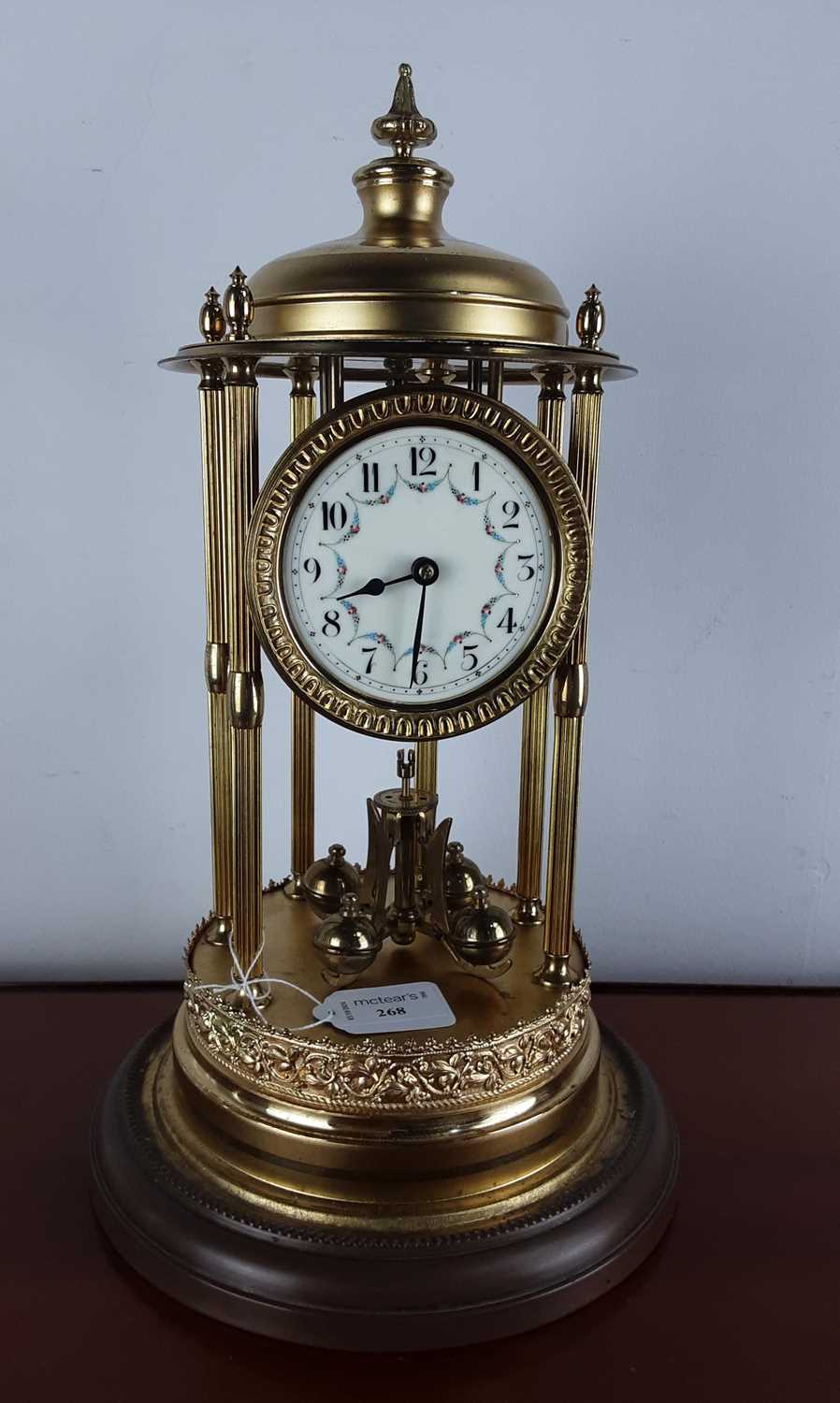 Lot 268 SCHATZ & SOHNE GILT ANNIVERSARY CLOCK,