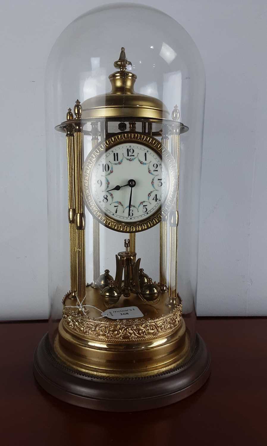 Lot 268 SCHATZ & SOHNE GILT ANNIVERSARY CLOCK,