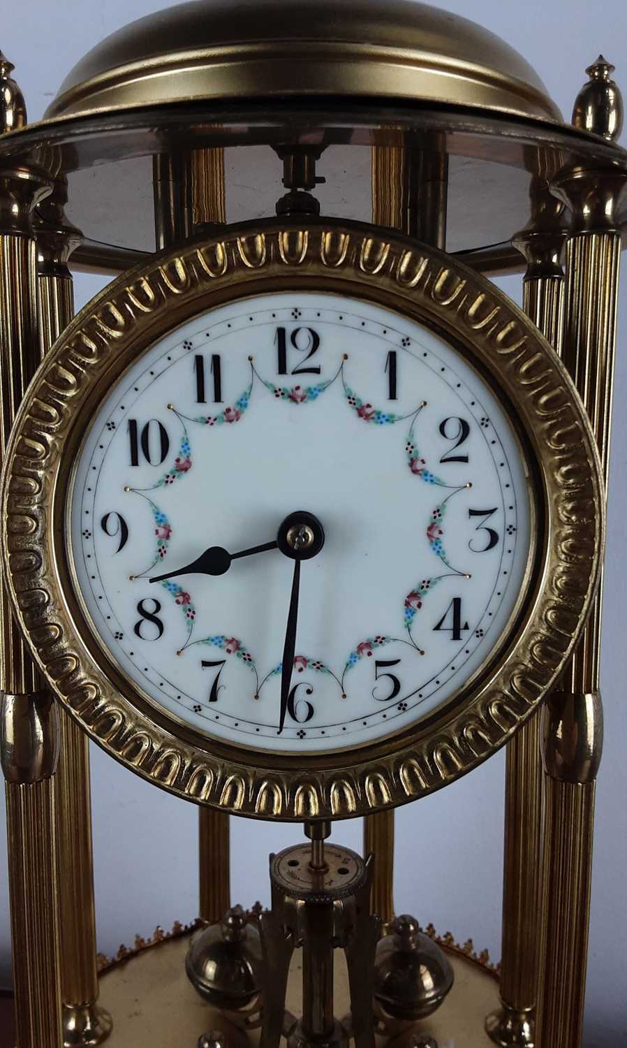 Lot 268 SCHATZ & SOHNE GILT ANNIVERSARY CLOCK,